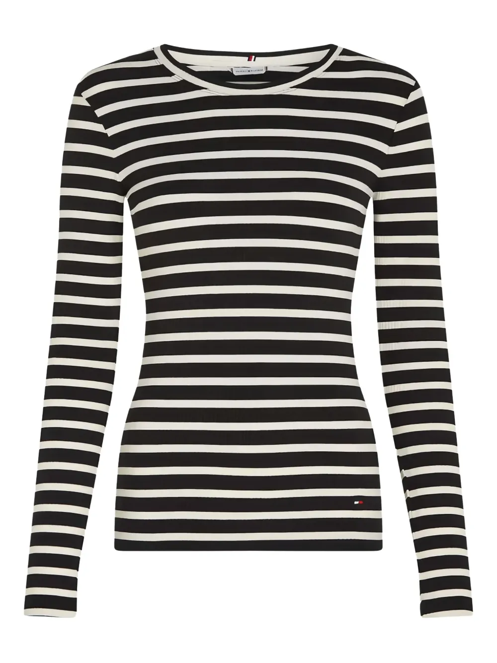 Tommy Hilfiger playera con motivo de rayas | negro | Image 1
