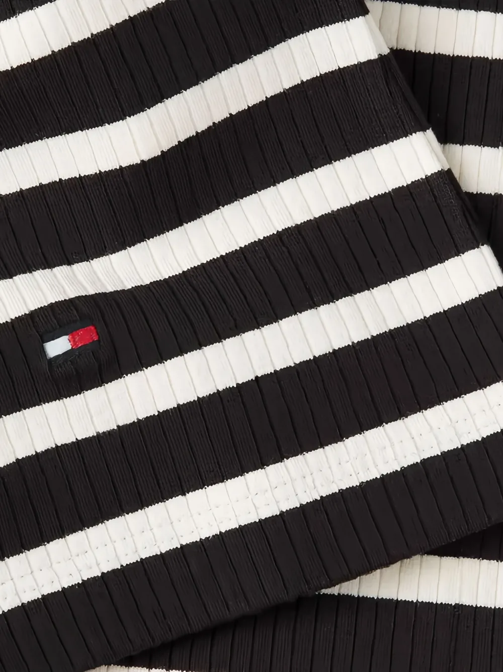 Tommy Hilfiger Gestreept T-shirt Zwart