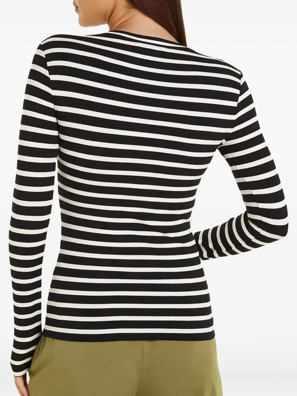Tommy Hilfiger Gestreept T-shirt Zwart