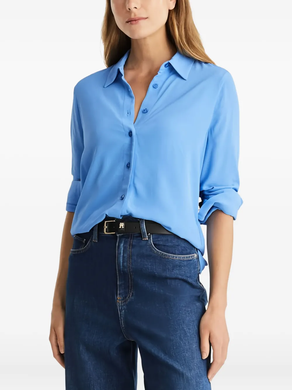 Tommy Hilfiger Blouse met lange mouwen Blauw