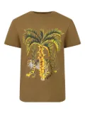 MSGM Kids palm-tree-print T-shirt - Green
