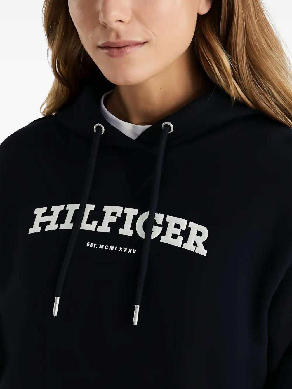Tommy Hilfiger Katoenen hoodie Blauw