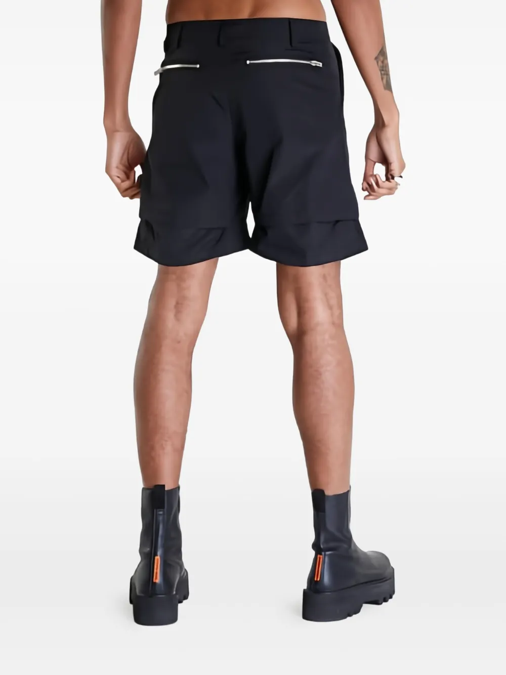HELIOT EMIL Stratum cargo shorts Zwart