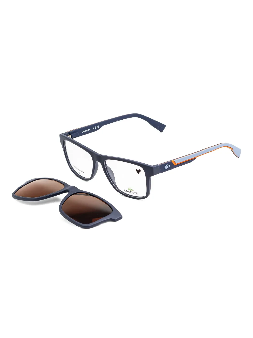 Lacoste Bril met logoprint Blauw