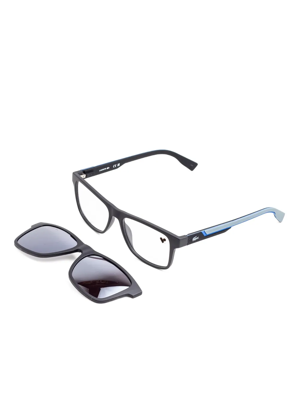 Lacoste Bril met logoprint Zwart