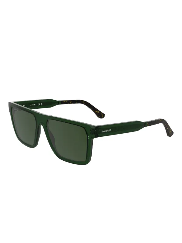 Lacoste Lunettes De Soleil à Logo Imprimé Vert FARFETCH MA - Main Image