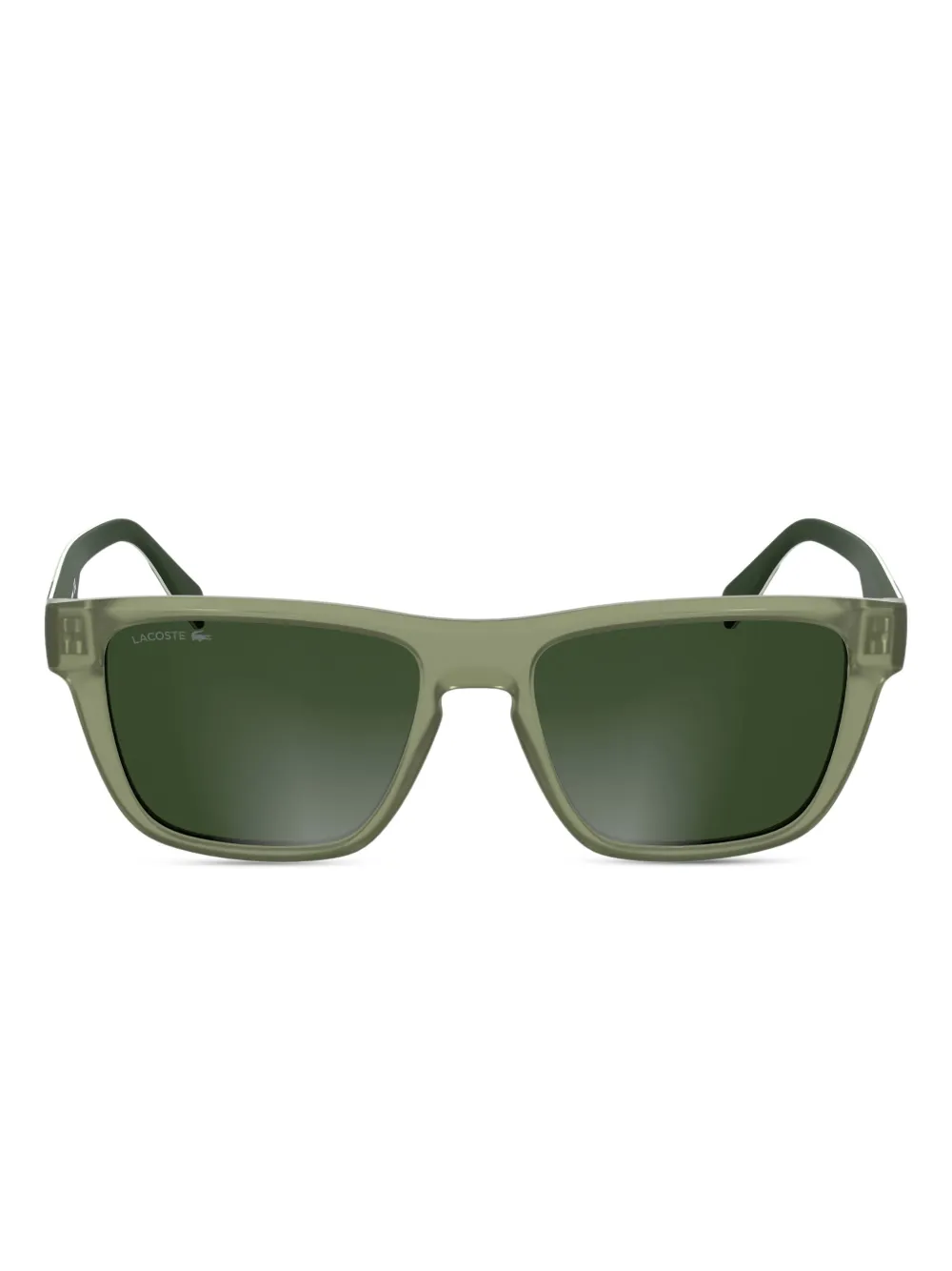 Lacoste logo-print sunglasses - グリーン Lacoste logo-print sunglasses - グリーン