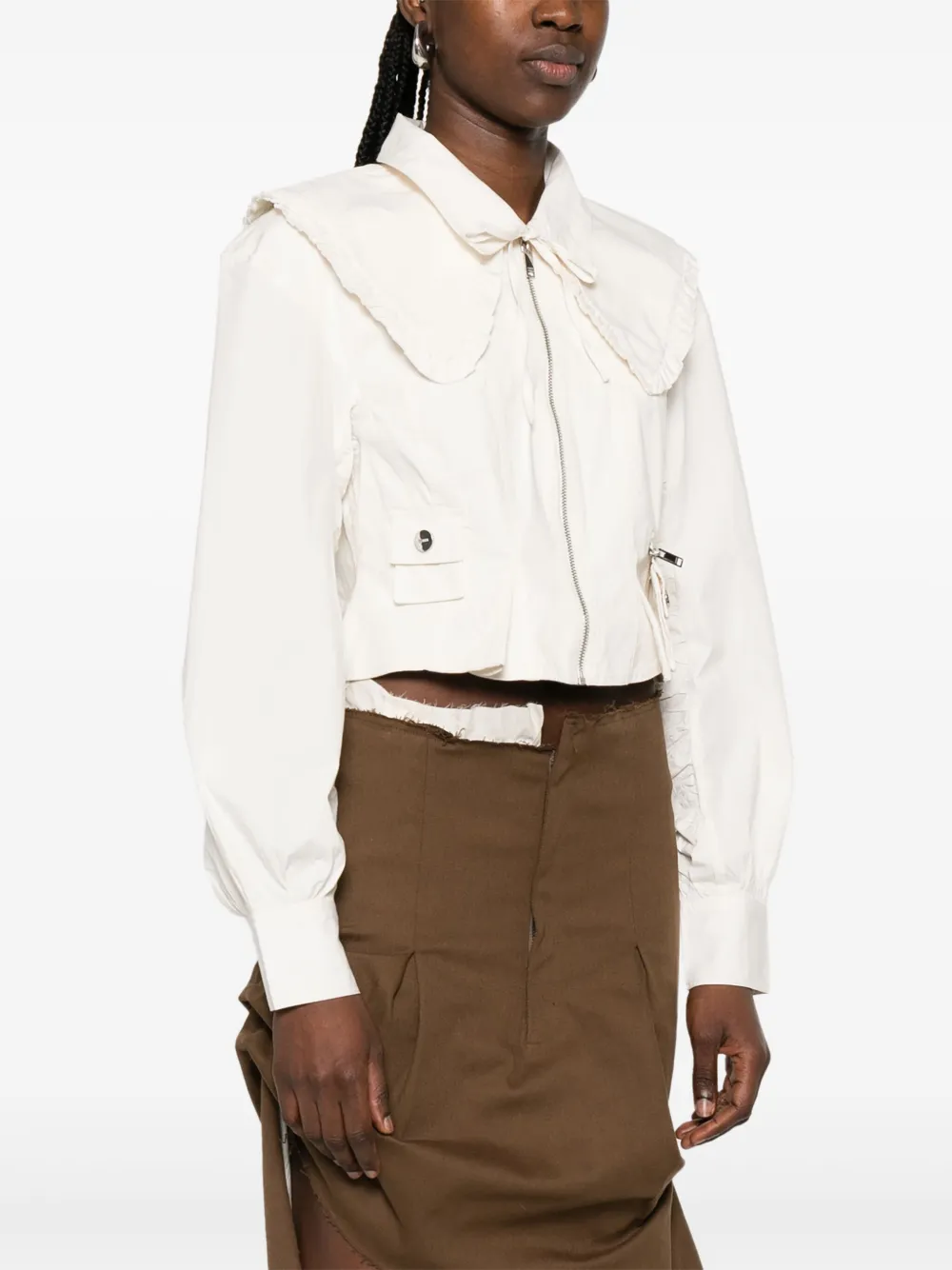 GANNI Popeline jack Beige