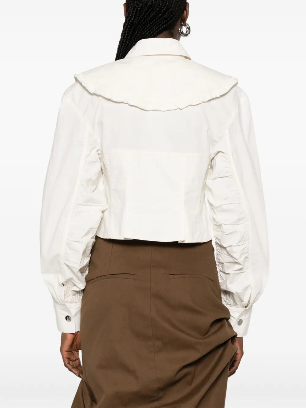 GANNI Popeline jack Beige