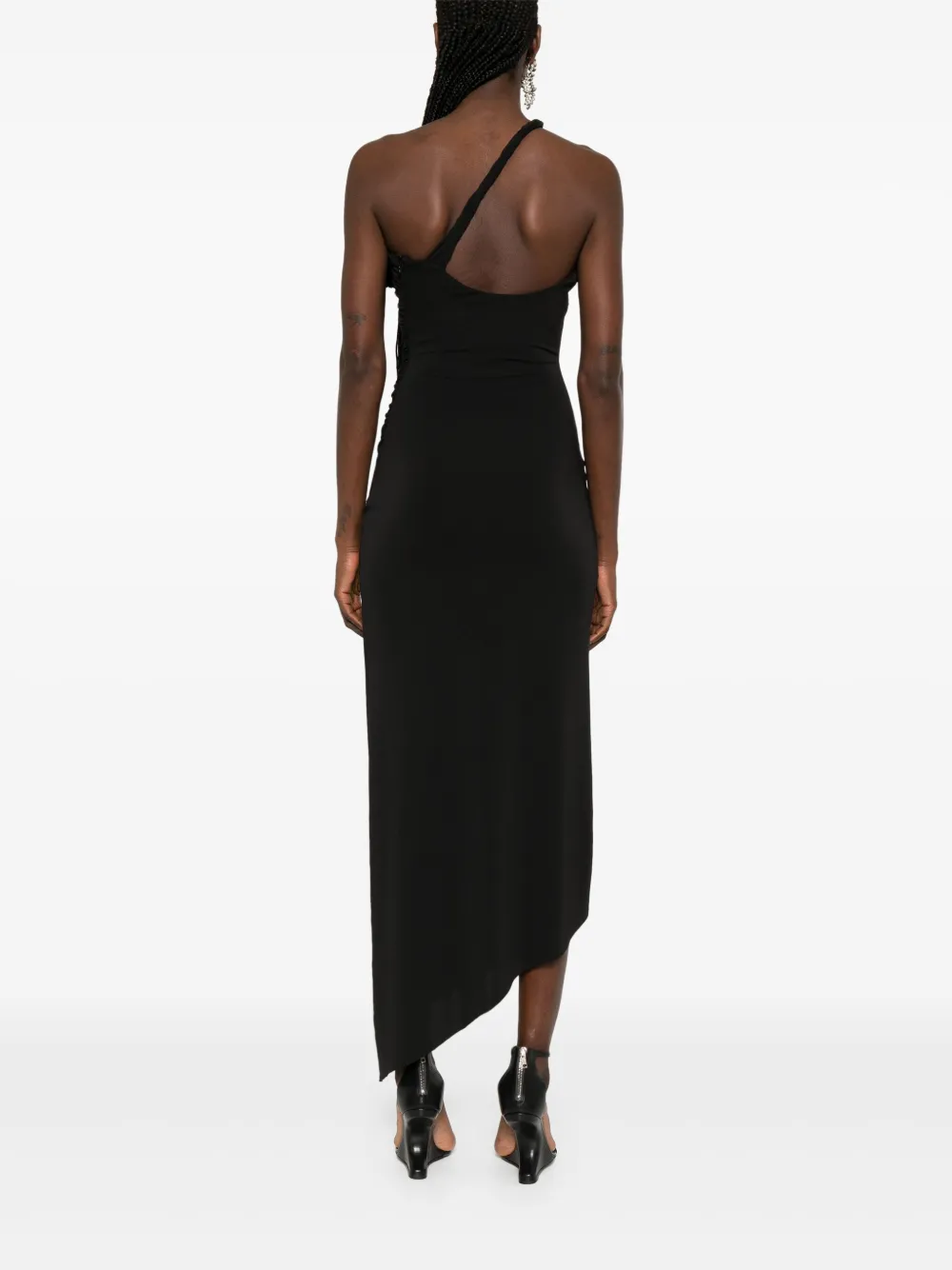 Amen Jersey maxi-jurk Zwart