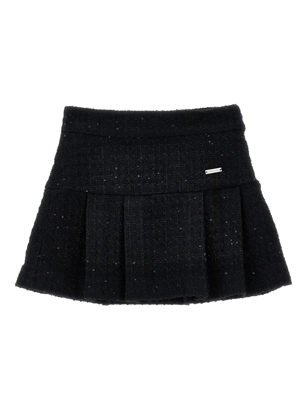 Monnalisa tweed skirt | Black | Image 1