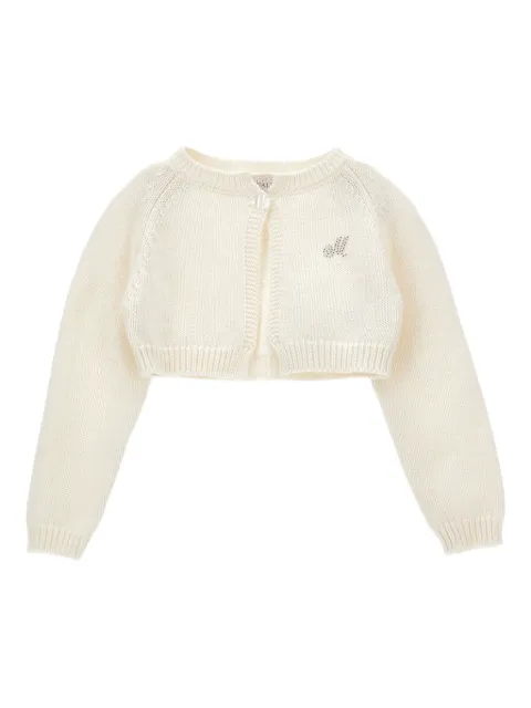Monnalisa cropped knitted cardigan