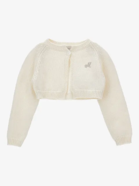 Monnalisa cropped knitted cardigan