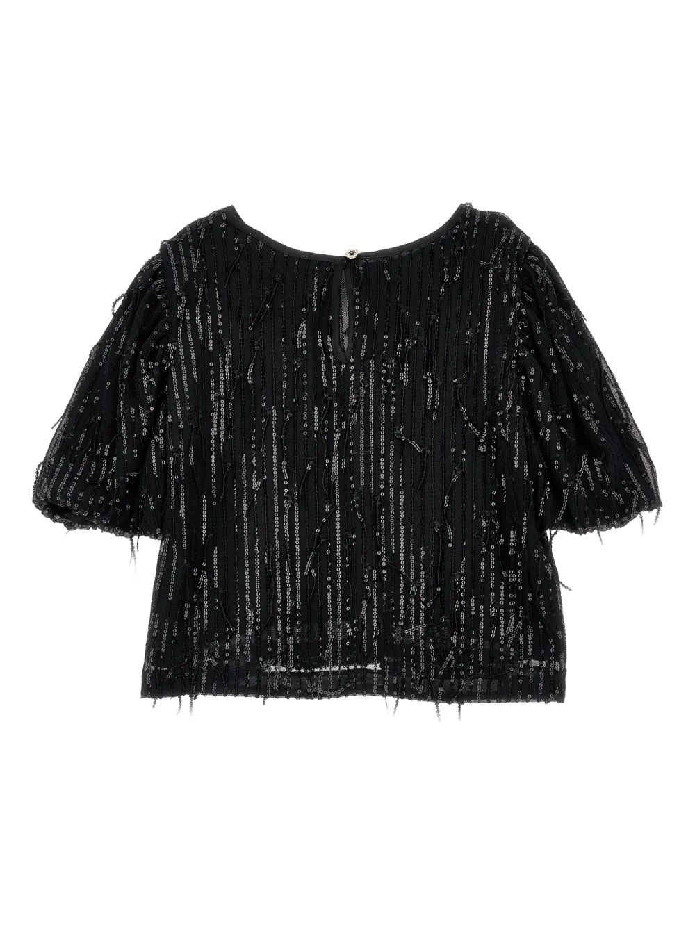 Monnalisa Shirt met pailletten Wit