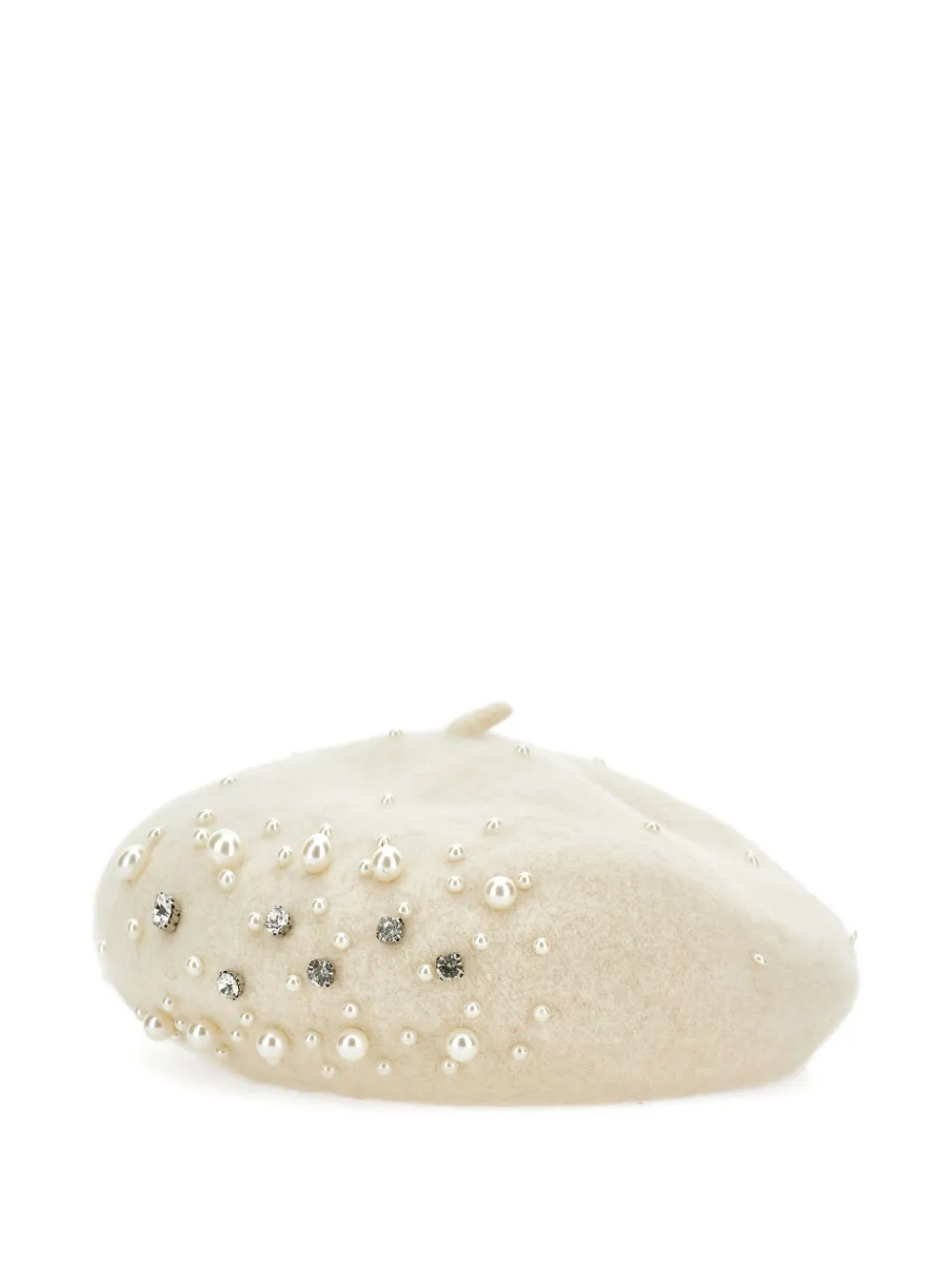 Monnalisa crystal-embellished beret Wit