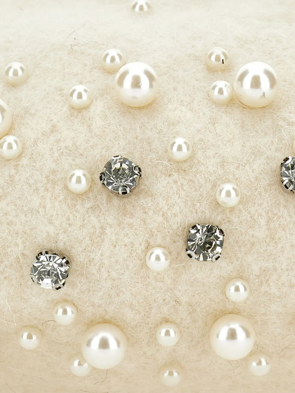 Monnalisa crystal-embellished beret Wit
