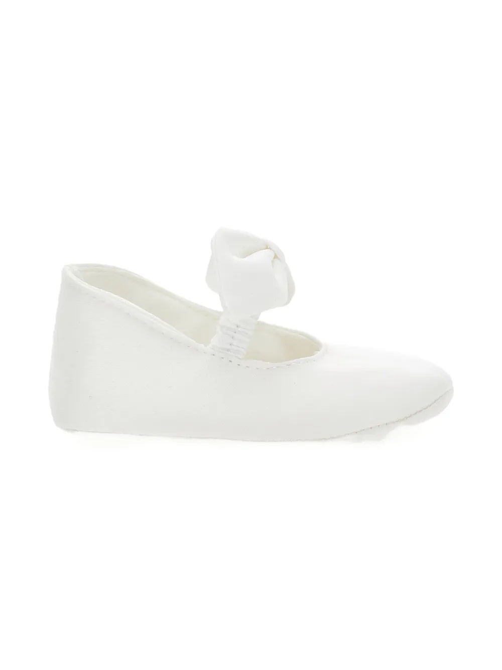 Monnalisa bow-detail crib shoes White