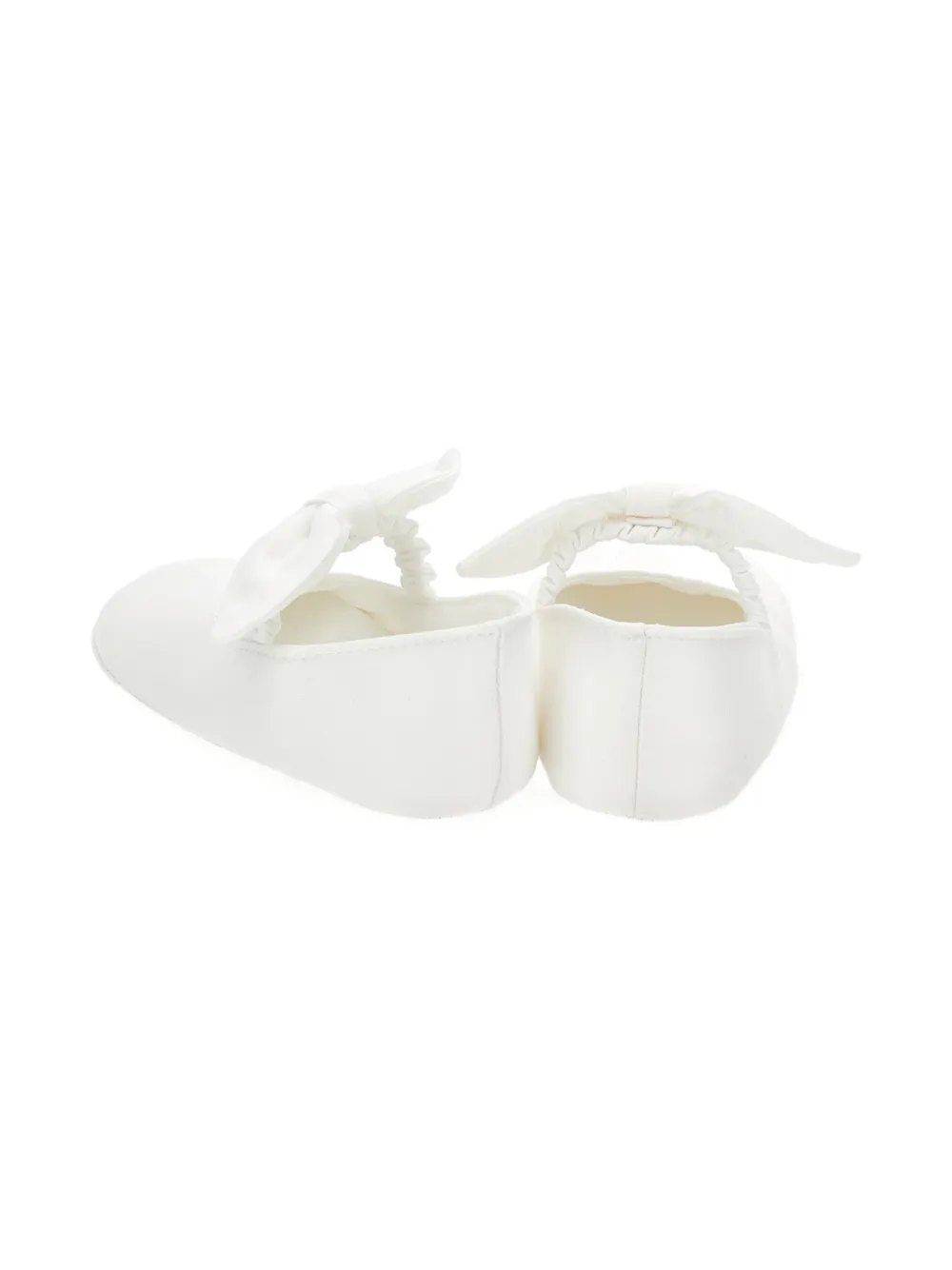 Monnalisa bow-detail crib shoes White