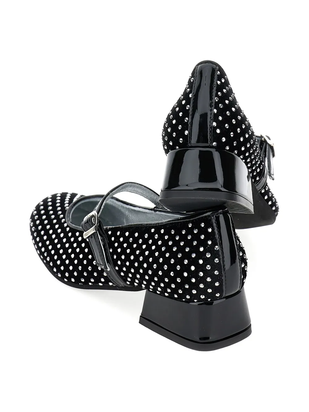 Monnalisa embellished ballerinas Black
