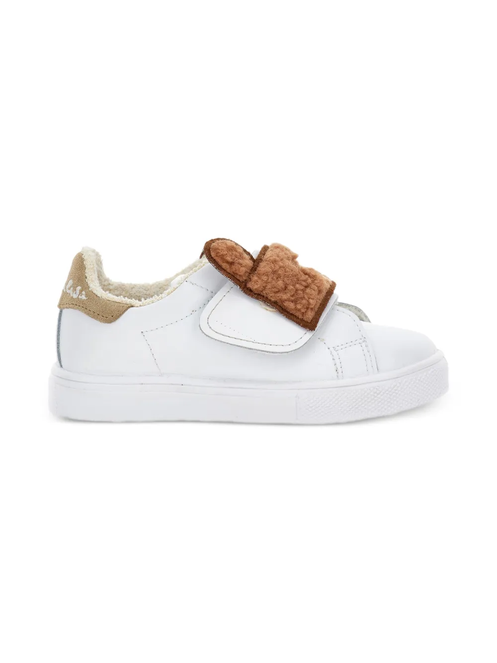 Monnalisa sherpa-embellished sneakers White