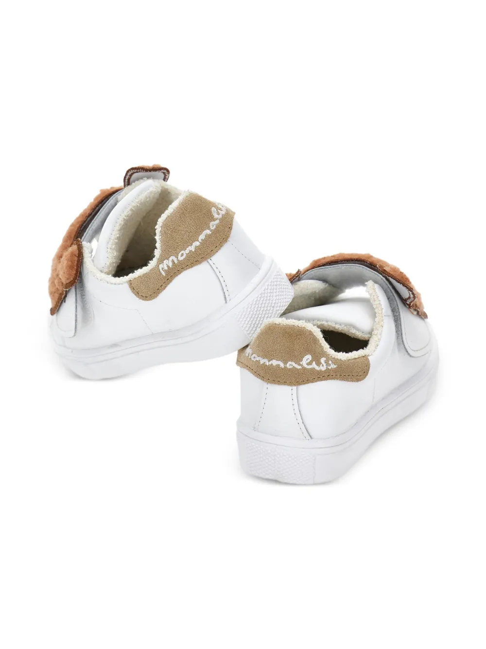 Monnalisa sherpa-embellished sneakers White