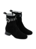 Monnalisa crystal-embellished ankle boots - Black