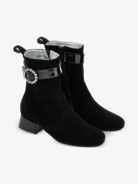Monnalisa botines con detalles de cristal