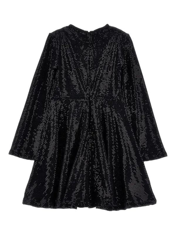 Monnalisa ビジュー ワンピース | ブラック | FARFETCH JP