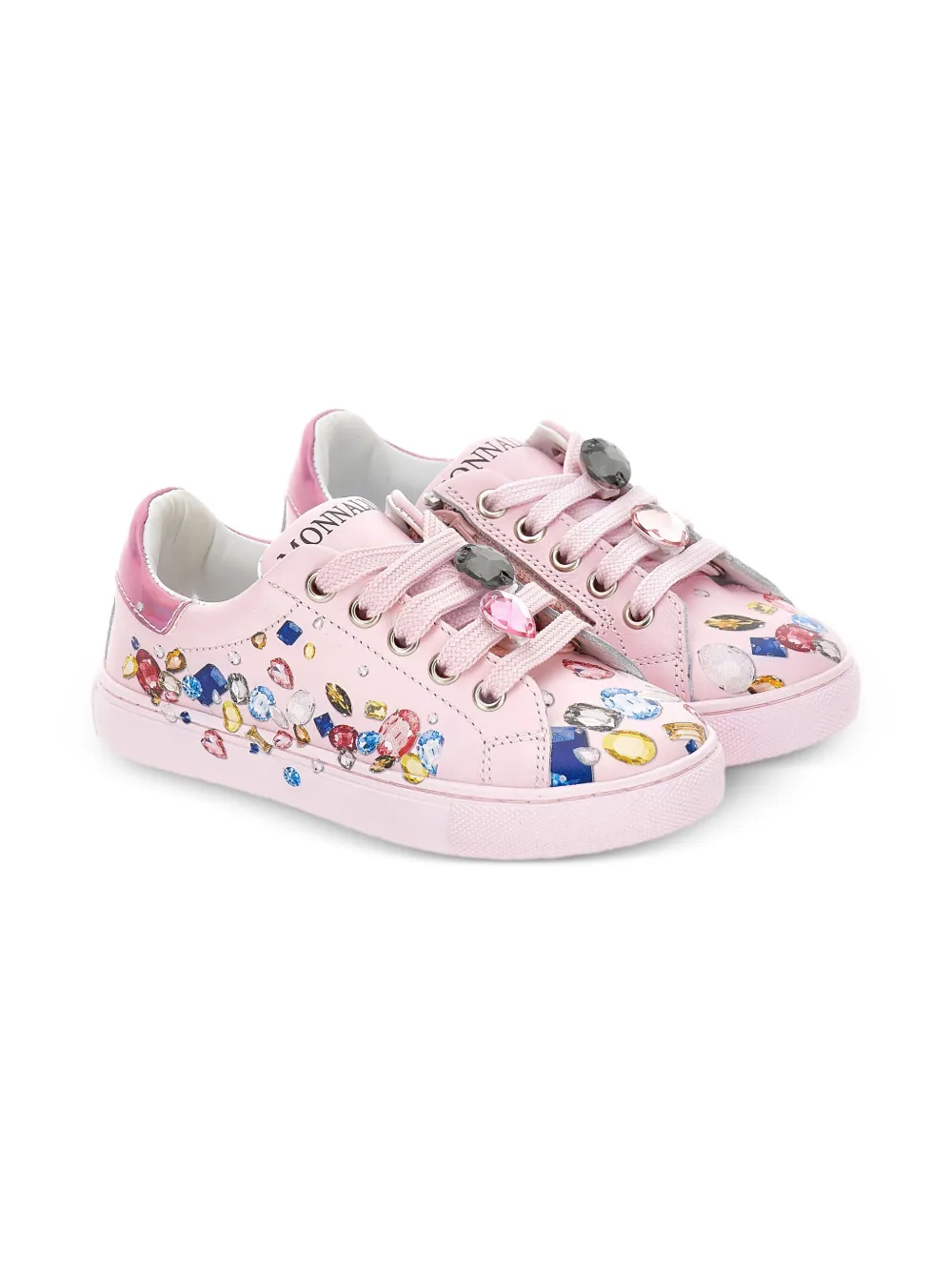 Monnalisa leather sneakers Pink