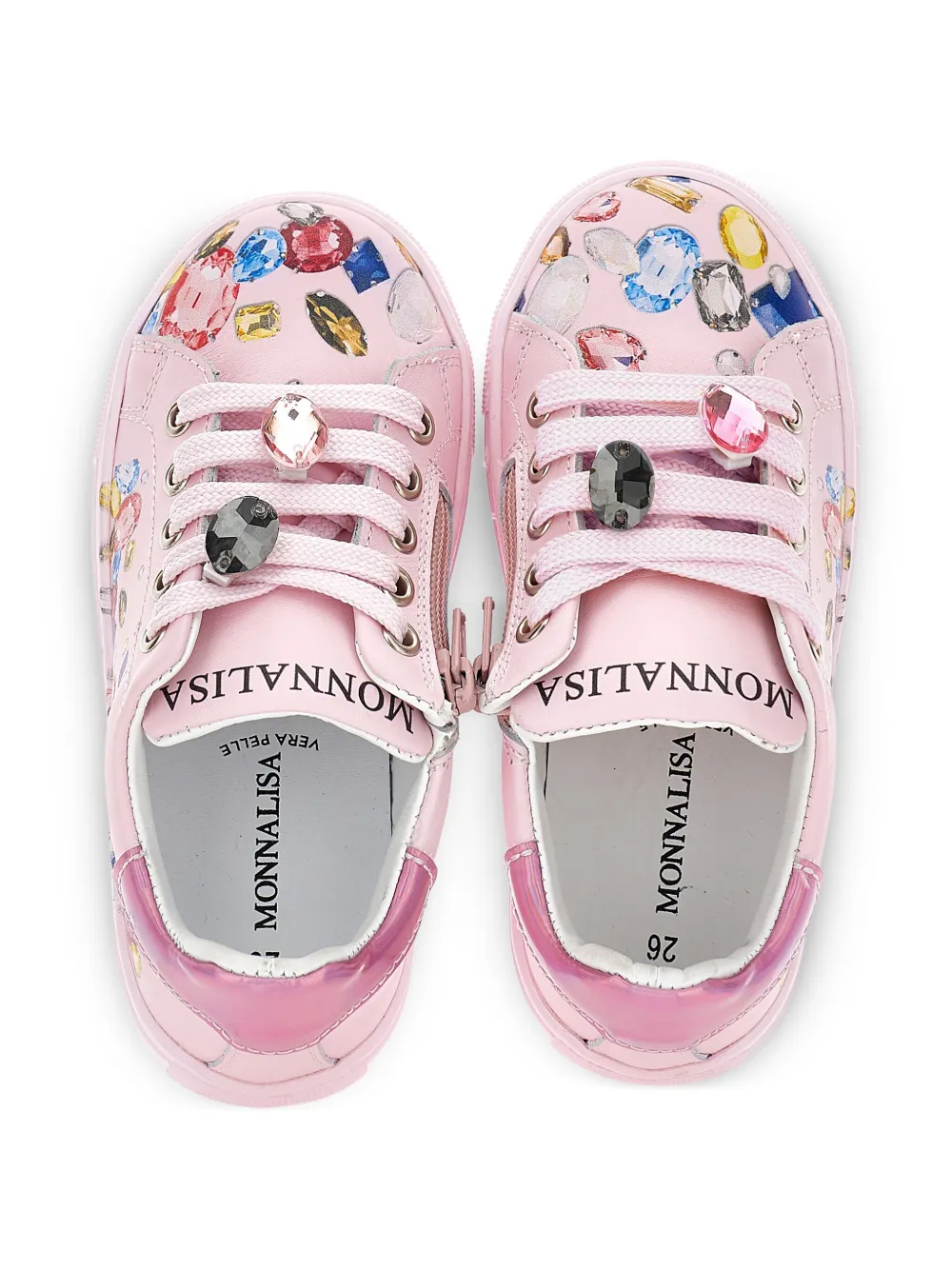 Monnalisa leather sneakers Pink