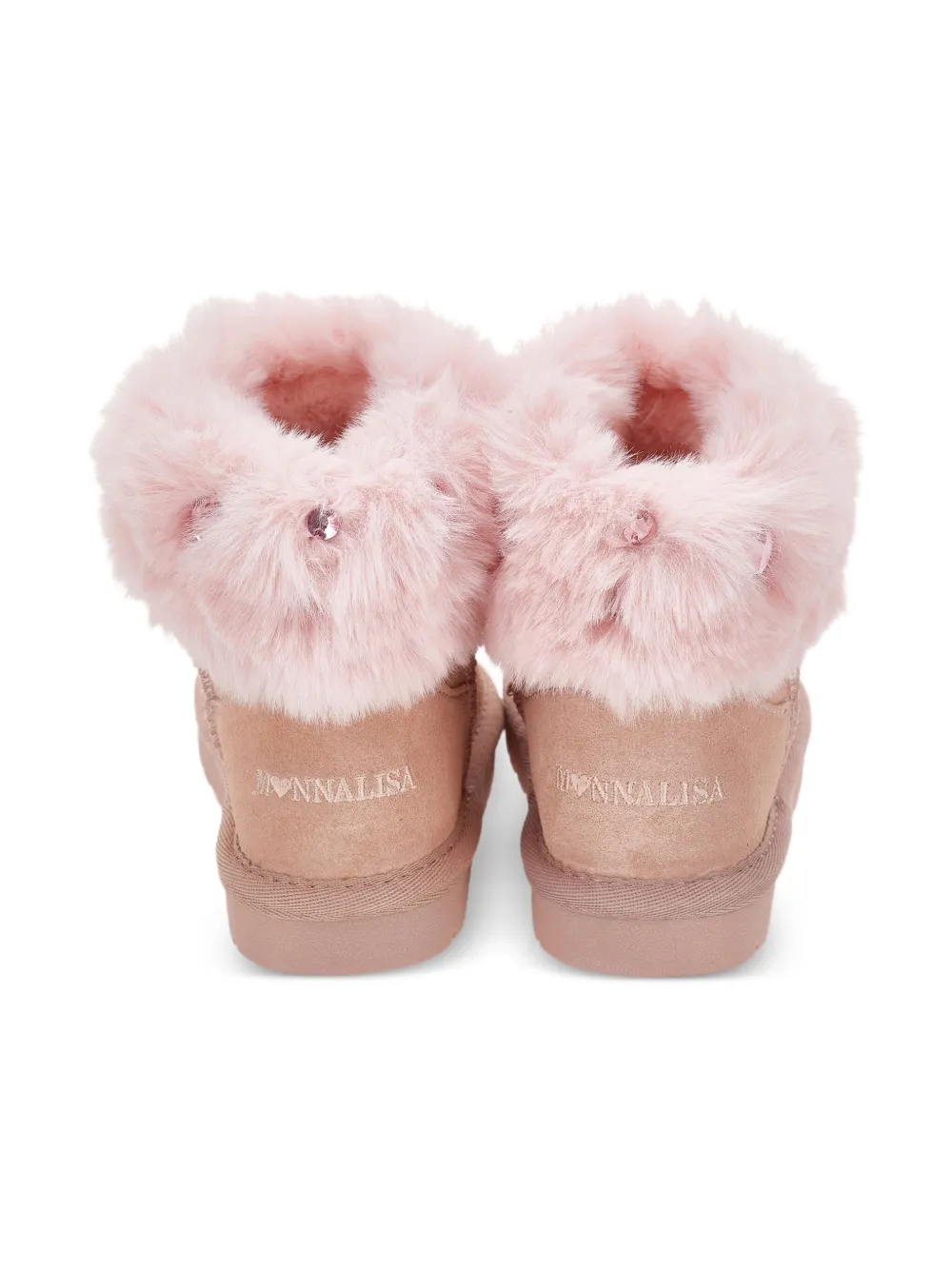 Monnalisa suede boots Pink