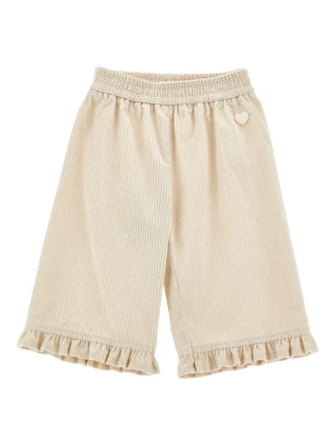 Monnalisa velvet cropped trousers