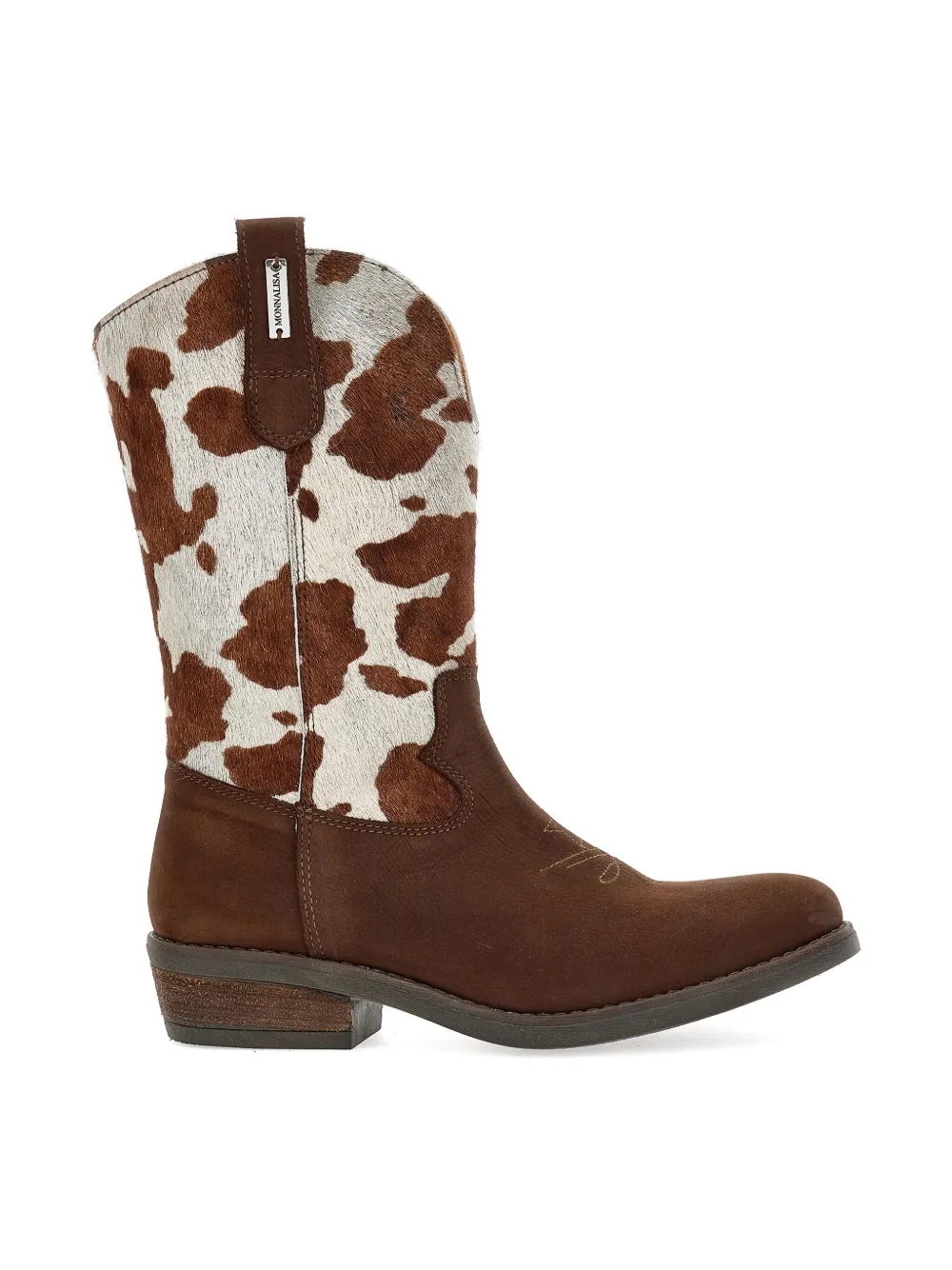 Monnalisa cow-print cowboy boots | Tall Boots | Image 2