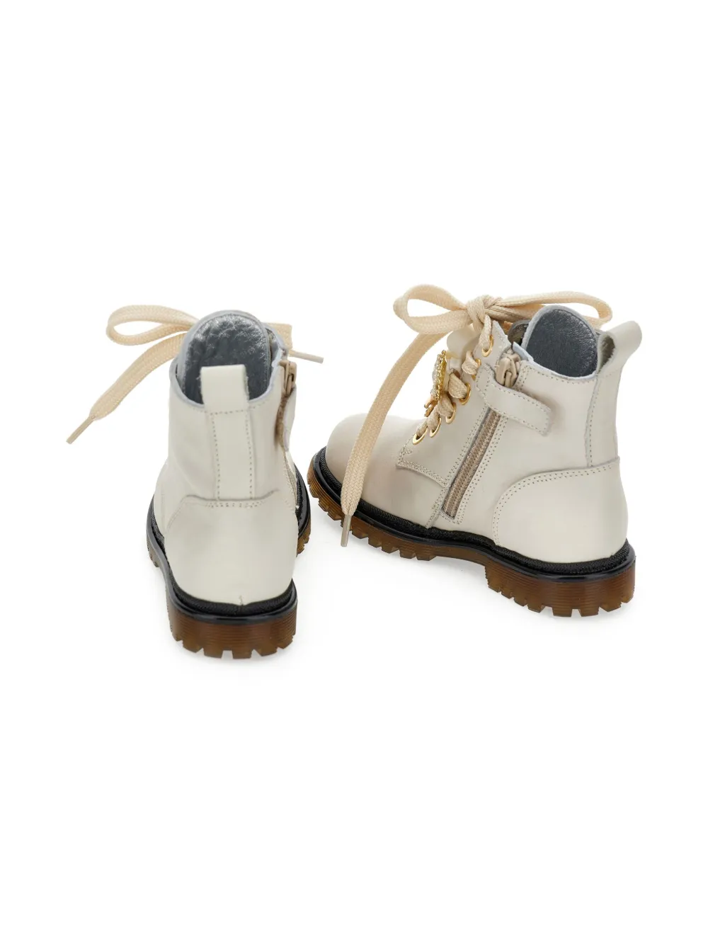 Monnalisa floral-appliqué boots White