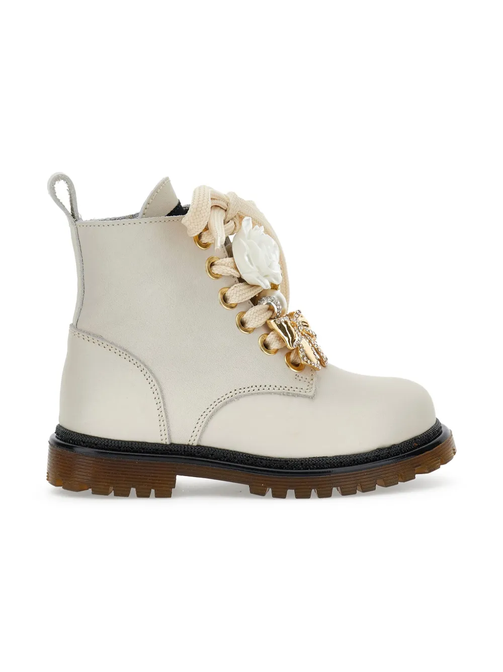 Monnalisa floral-appliqué boots | Teen Ankle Boots | Image 2