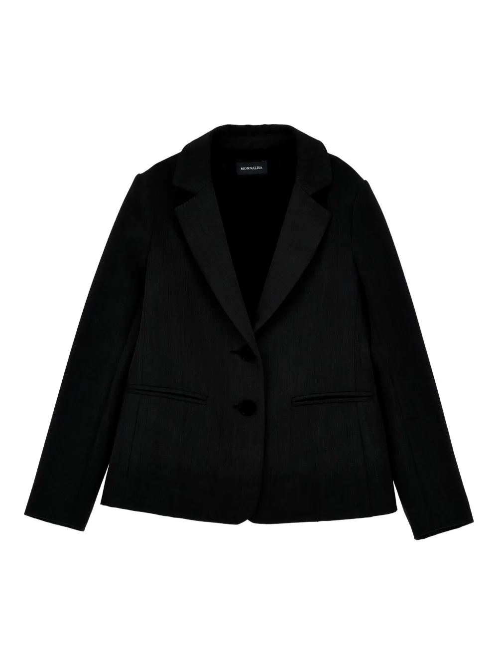 Monnalisa Kids' Single-breasted Blazer In Black