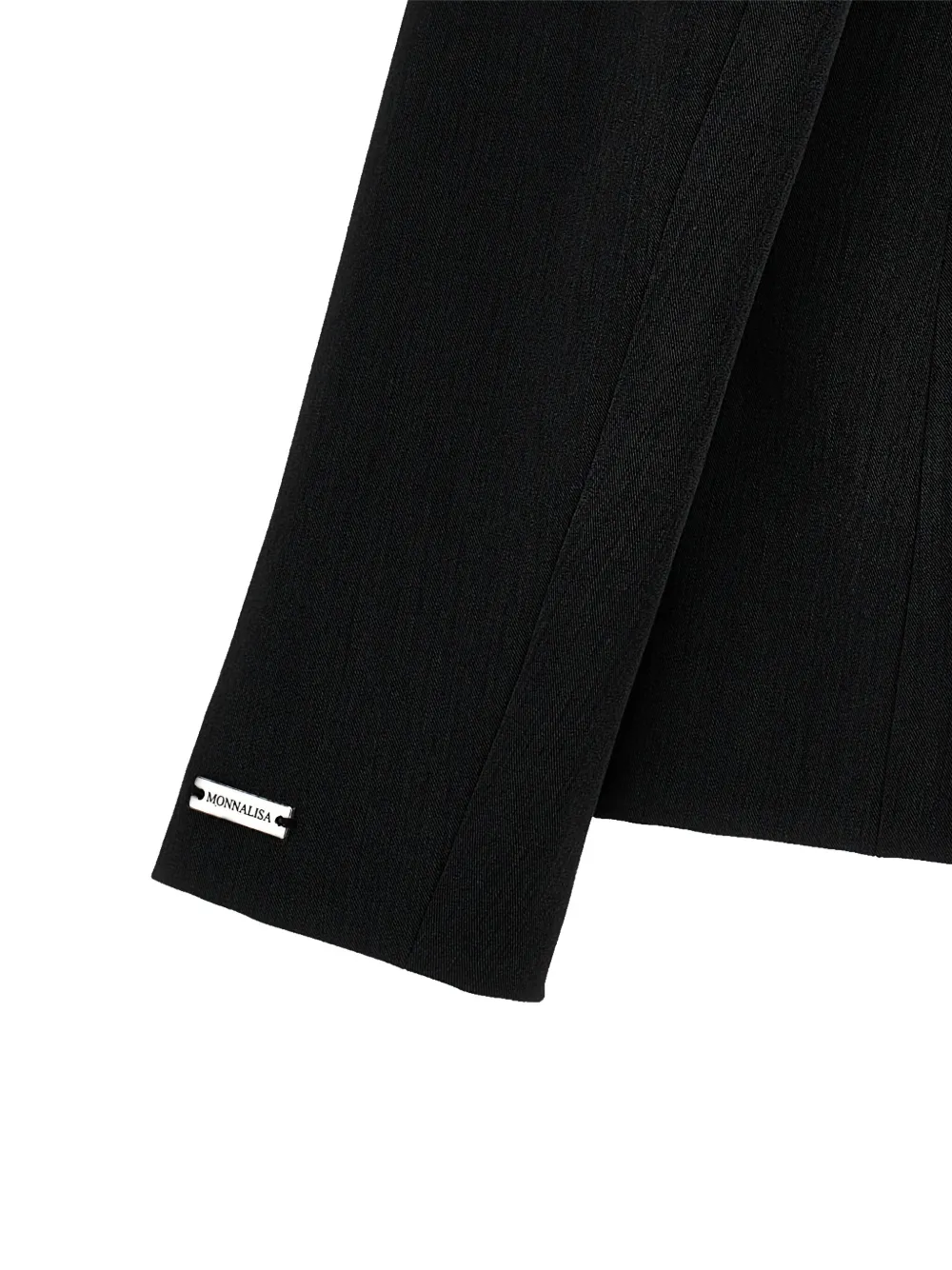 Monnalisa Blazer met enkele rij knopen Zwart