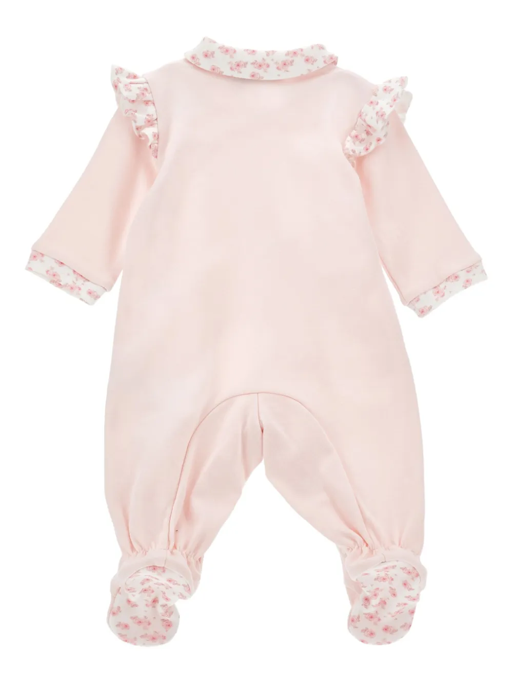 Monnalisa Romper met bloemenprint - Roze