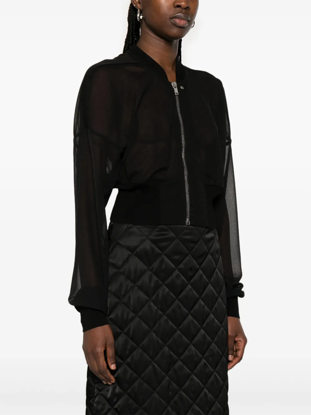 Rick Owens Lilies Pilotenjack Zwart