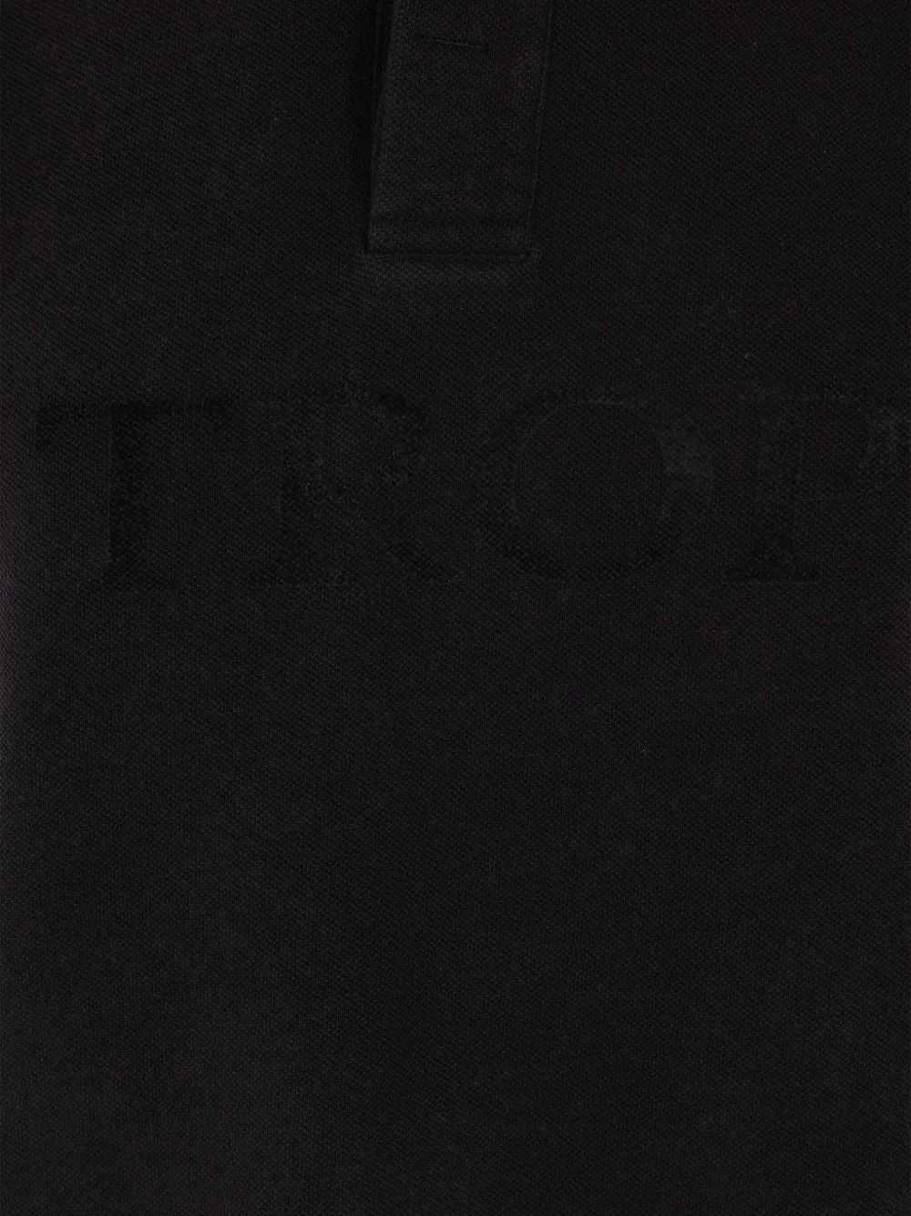 Duran Lantink Piqué poloshirt Zwart