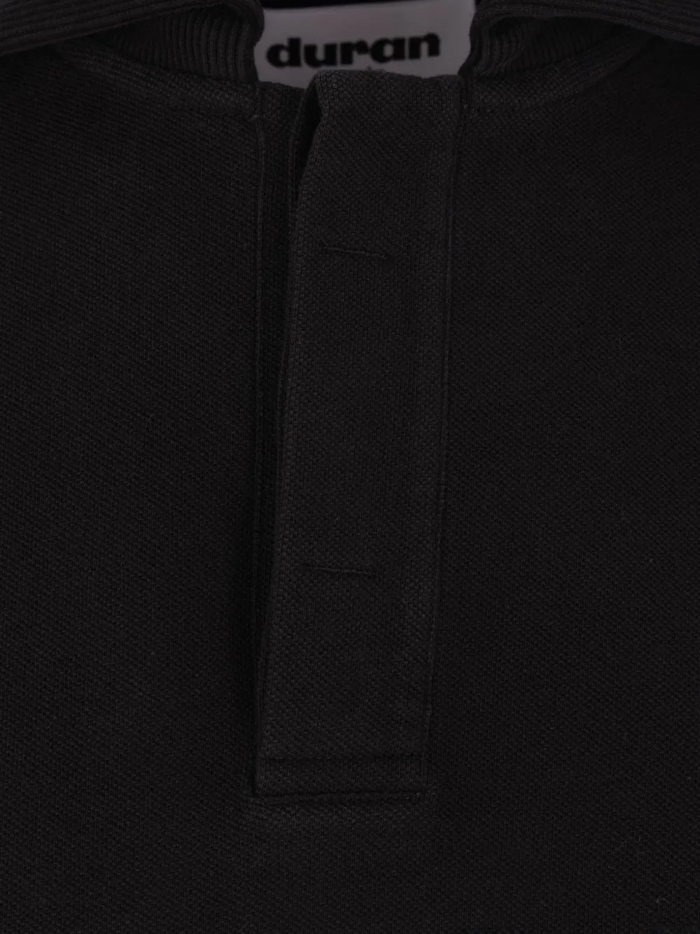 Duran Lantink Piqué poloshirt Zwart