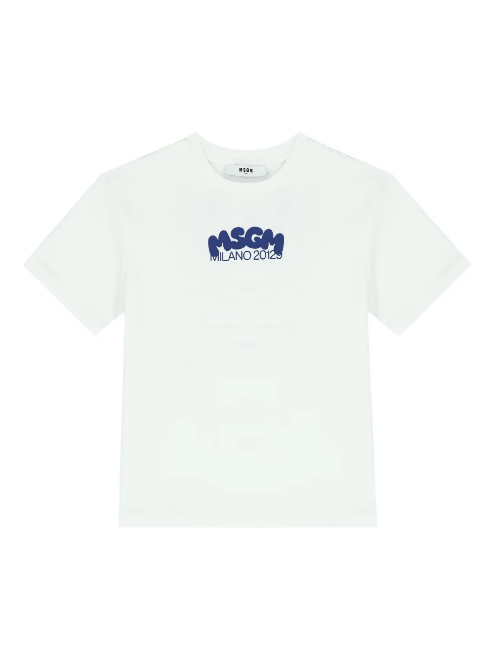 MSGM Kids T-shirt met logoprint Wit