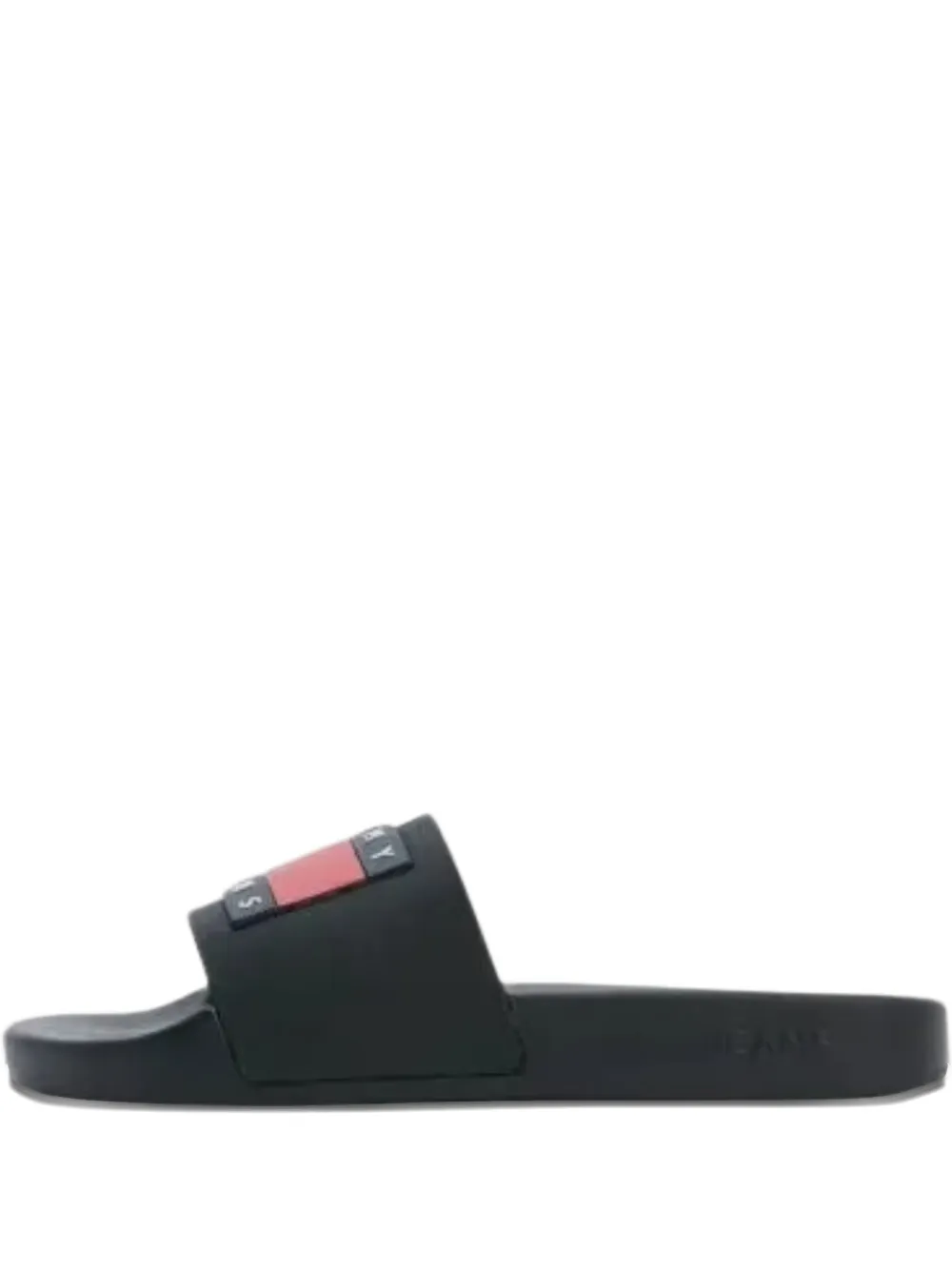 Tommy Jeans logo-appliqué slides Black