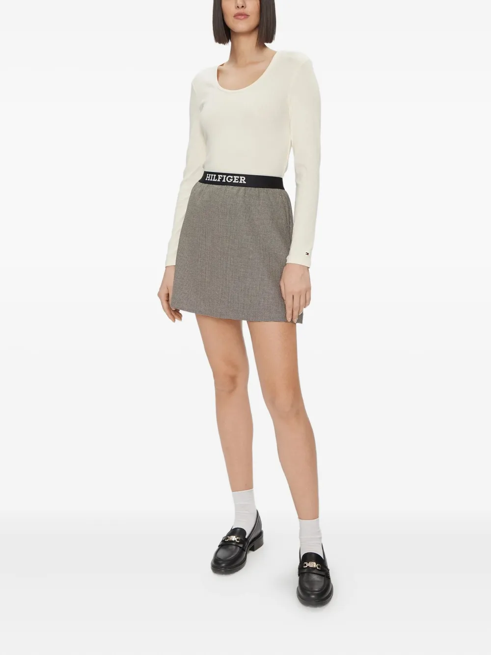 Tommy Hilfiger T-shirt met lange mouwen Beige