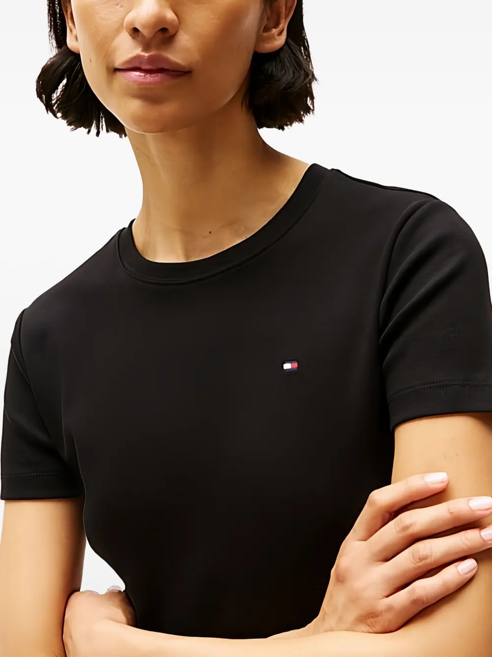 Tommy Hilfiger Katoenen T-shirt Zwart