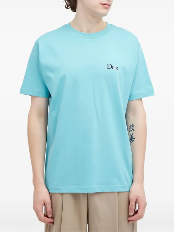 関税込◆洗練されたデザイン◆Dime ジニー コットン Tシャツ Dime Cotton T-shirt | Blue | FARFETCH JO