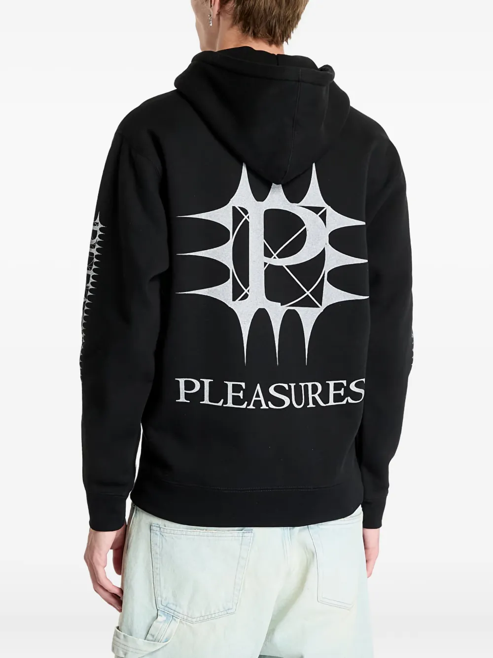 Pleasures Spike hoodie met rits Zwart