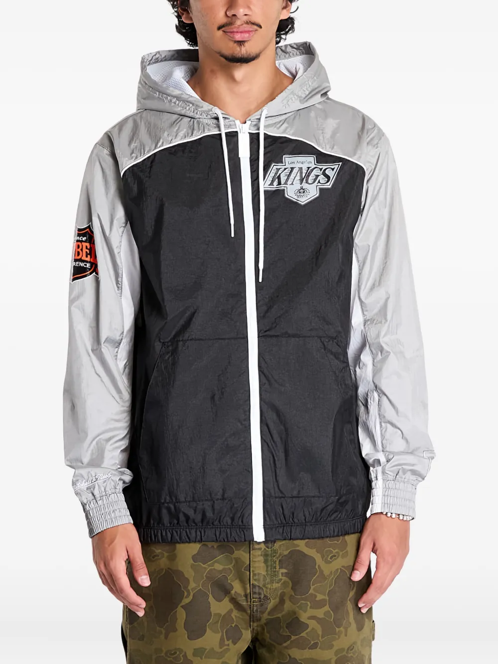 Mitchell & Ness NHL Los Angeles Kings Team logo windbreaker - ブラック Mitchell & Ness NHL Los Angeles Kings Team logo windbreaker - ブラック