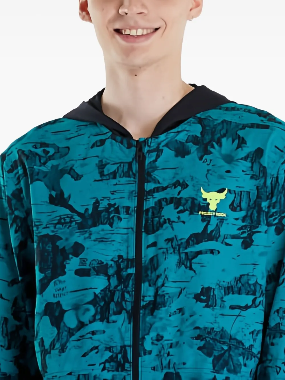 Under Armour Project Rock Iso Tide Jacket In Blue
