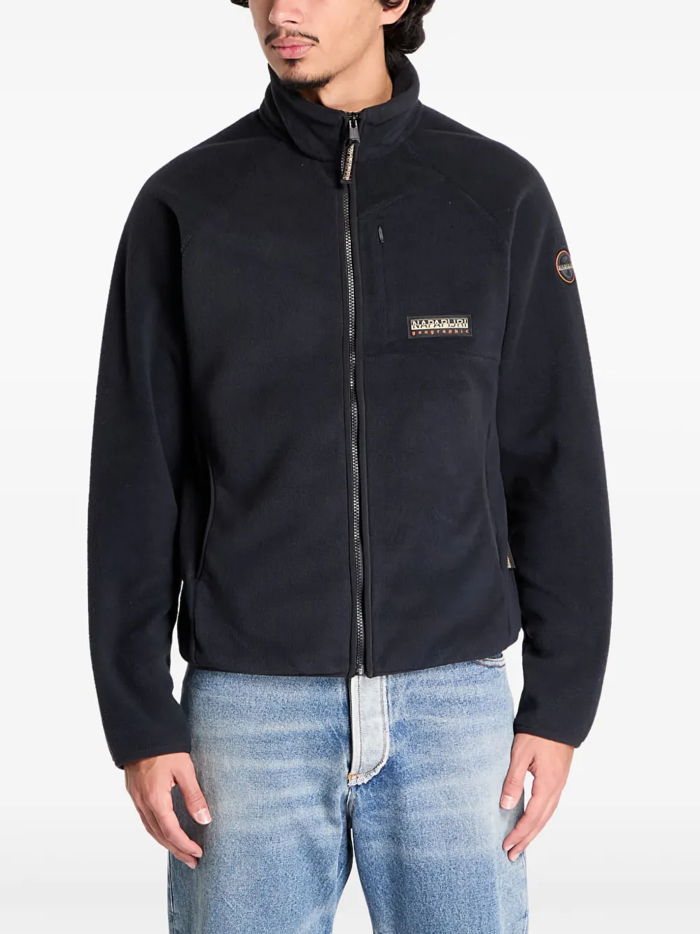 Napapijri logo-patch hoodie | Black | Image 1